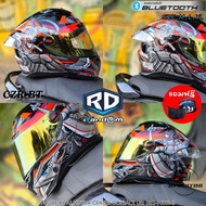 หมวกกันน็อคเต็มใบ RD (INDEX) รุ่น CZR-BT นวมถอดซักได้ ฟรีถุงผ้า แถมชิวดำฟรีอีก 1 แผ่น มีหลุมรองรับกา