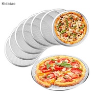 Kidatao Aluminum Pizza Pan Mesh Non Sti 14 Inch Baking Tray Lightweight Screen for Crispy Pizza Crus