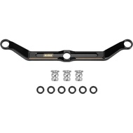 INJORA Black Brass Steering Link for TRX4M Upgrade Parts 1/18 RC Crawler Car,Full Clearance,12g