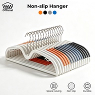 [MY] 50PCS Anti Slip Short Neck Hangers Adult Hanger Set Premium Non Slip Clothes Hanger Baju Value 