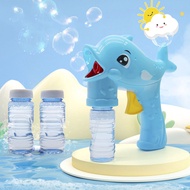 Vỉ đồ chơi súng xà bông cá heo- đồ chơi cá hep bắn xà phòng bong bóng