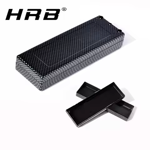 Carbon Fiber Hard Case lipo battery box Orange Black Sheath Banana case For RC 3S 4S Lipo Battery Pr