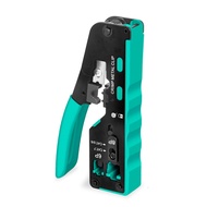 Tang Crimping RJ45 Pass Through - Alat Crimp Strip & Cut Konektor Modular Cat5e/Cat6/Cat7 Ethernet 8