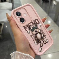 Case For OPPO A3 4G A3 Pro 5G A3X 4G A3X 5G A40 A60 5G Three-Color Bear Phone Silicone Shockproof