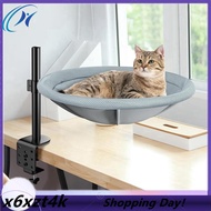 Cat Desk Bed 60° Rotating & Height Adjustable Cat Hammock Perch Sturdy Cats Bed for Desk with Remova