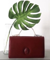 Cartier 卡地亞 vintage 中古包 hand bag leather 袋