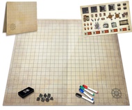 Melee Mats DND Map Starter Kit for Dungeons & Dragons Game - 23” x 27" Double Sided, Wet/Dry Erase B