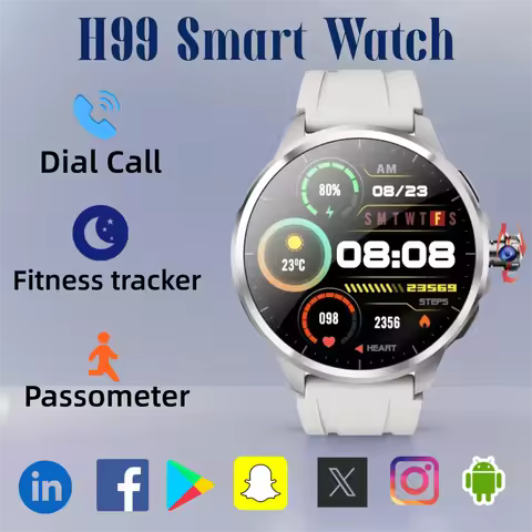 New H99 Smartwatch 5G Global Network 1.95" Display GPS + WiFi Dual Positioning Google Play Store Sup