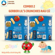 Combo 2 Bánh Ăn Dặm Nestle Gerber Lils Crunchies rau củ phô mai