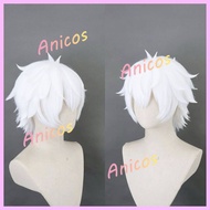 Re:Zero Regulus Cosplay Wig Short White Synthetic Hair