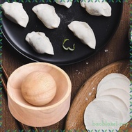 [BaoblazecbMY] Wood Dumpling Press Tool,Manual Pastry Presser 4cm Roller Ball Kitchen for Buns Empan