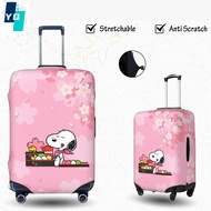 【In Stock】Snoopy Luggage Cover Protector Elastic Cute Suitcase Cover Personalized Travel Luggage Acc