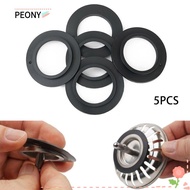 PEONIES 5Pcs Strainer Plug Washer, Rubber Seal Replacement Washer Basket Strainer Plug Gasket, Frank