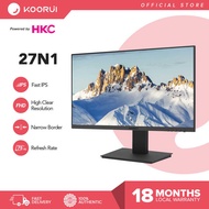 KOORUI 27N1 (Powered By Hkc) 27Inch IPS FHD 75Hz 99% SRGB 5Ms Refresh Rate // KOORUI N02 27Inch IPS