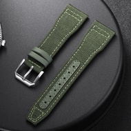 Nylon Canvas Watch Strap 20mm 21mm 22mm for IWC Pilot Strap Waterproof Men Sport Green Watch Strap R