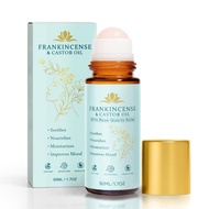 Peehss Frankincense and Castor Oil Roll On, Rose Quartz Roller, 100% Pure, Organic, Cold-Pressed for