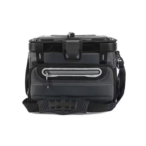 40 Can Collapsible Zipperless Soft Cooler, 23 QT Black, Insulated Leakproof Bag for Beach, Tailgatin