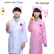 Fashionfox kids Kids Children Halloween Doctor Nurse Role play Cosplay Costume Medical Uniform for T