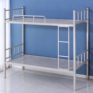 single bed frame katil double decker queen bed frame Double-layer adult iron bed student dormitory