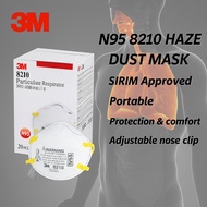 3M N95 Mask 8210 Particulate Respirator (20 Pcs/Box) | Original SIRIM & DOSH Certified Dust & Haze P
