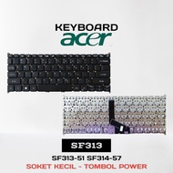Acer Keyboard Laptop Acer Swift 3 SF313-51 SF313-51-37 SF313-51-A34Q SF313-51-A58U N19H4 black