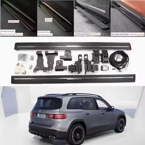 Electric LED Running Board For Mercedes Benz GLB X247 GLB200 GLB43 2019-2026 Automatic Side Step Ret