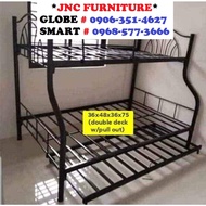 beds double deck BUNK BED FRAME 36x48x75 with PULL OUT 30x75 stock 941