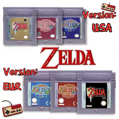 GBC Card 16 Bit Video Game Cartridge Console Card for Gameboy Awakening Oracle of Seasons Classic Ga