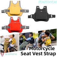ANEMONE Motorcycle Seat Vest Strap, Reflective Strip Adjustable Strap Motorcycle Safety Belt, Non-sl