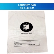 Disposable Hotel Laundry Bag / Laundry Bag / Plastic Bags With String / Drawstring Closure - for Hot