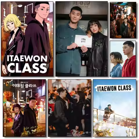 Itaewon Class TV Drama L-Ltaewon C-Class Poster Poster Painting Wall Art Mural for Living Room Home 