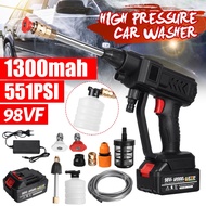 15000mAh 98VF 40 Bar Electric Wireless Car Washer High Pressure Cordless Portable Spray Foam for  Ba