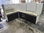 【非凡二手家具】櫻花石面8.2尺L型系統流理台上下座 *櫥櫃*流理台*收納櫃