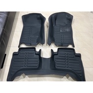 6D Embossed Car Floor Mats Triton 4-Door Model 2006-2023
