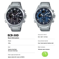 [CASIO EDIFICE ECB-30 ]  SMARTPHONE LINK MEN WRISTWATCH ECB-30D SERIES / ECB-30D-1A / ECB-30B-2A / E