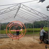 Rangka tenda pesta model rumah 4x6