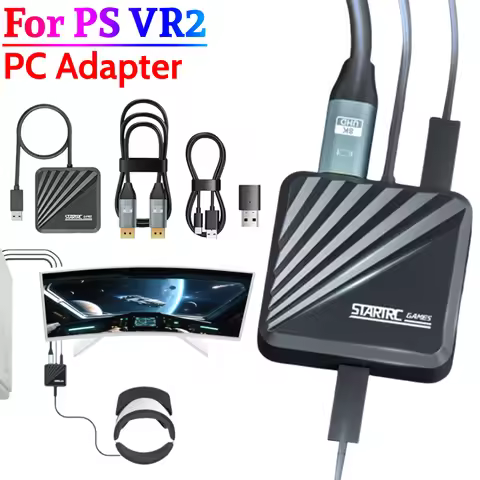 For PS VR2 PC Adapter Power Adapter DP Cable Computer Adaptor For Windows PC Converter Game Accessor