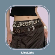 LimeLight Leopard Print Shell Carved Must-Have Belt Women Y2K Y2K Men BEL-060