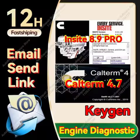 2025 Hot Car Engine Diagnostic Software Keygen Cummin Insite 8.9/8.7 PRO+ Calterm 4.7 MetaFiles v4.7