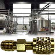 R32 Refrigerant Brass Adapter Heavy Duty HVAC Quick Connect Fittings For R32 R454B Refrigerant Tanks