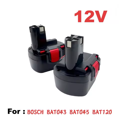 12V 12.8Ah Ni-Cd Rechargeable Battery Compatible with Bosch PSR 12V AHS GSB GSR 12 VE-2 BAT043 BAT04