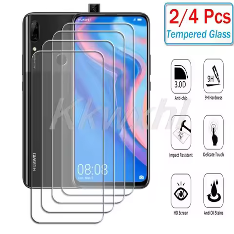 2-4PCS Tempered Glass For Huawei P Smart Z 6.59" PSmartZ Y9Prime Y9 Prime 2019 Screen Protector Cove