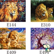 DADA Aat DQ1 Animal 40x50cm diy oil painting paint by number lion lion e406 elephant sunset PA4