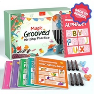 [TikTokshopBacktoSchool]TIMETOME Reusable Grooved Handwriting Workbook for Kids, Learning Materials,
