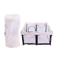 50 Inch Kids Playpen Foldable Indoor Outdoor for Toddlers with Breathable Mesh 30 Balls Quick Setup 
