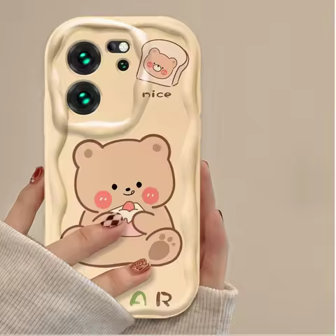 Lovely Coffee Bear Phone Case for Xiaomi Redmi A5 A4 A3 A3X A2 A1 Plus 13X Redmi K80 K70 K70E K60 Ul