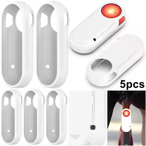 Silicone Light Protect Sleeve Bike Light Cover for Varia RTL515 (White)