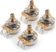 4x TAOT Custom CTS 525K Pot 3/8β Short Split Shaft Audio Taper 10% Tolerance