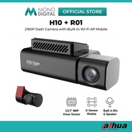 DAHUA H10 + R01 REAR CAM / H10 DASHCAM ULTRA HIGH RESOLUTION 2160P, SUPPORT ADAS AND G-SENSOR MODULE