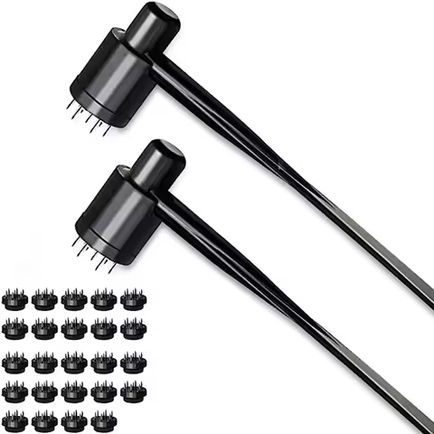 7 Star Needle & Plum Blossom Dermal Hammer,Seven Star Needle,Seven Star Dermal Needle Hammer (2 Box/